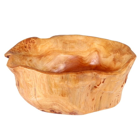 

Frcolor Bowl Wooden Serving Fruit Bowls Wood Candy Japanese Plate Dish Tray Storage Key Vintage Soup Decorative Carved Bamboo