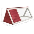 thumbnail image 5 of vidaXL Cage pour Lapin en Bois Rouge, 5 of 5