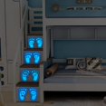 thumbnail image 1 of Cute Baby Footprints Stickers Glow Light Blue Escaleras Decoración para el hogar TUNC Sencillez, 1 of 5