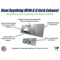 thumbnail image 5 of 6 Inch Window Vent (Adjusts 24 Inch Through 36 Inch) by Vent Works, 5 of 8