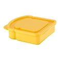 thumbnail image 2 of Caja de sándwich de pan tostado, lonchera bento, soporte reutilizable, portátil con tapa, golosina Amarillo, 2 of 9