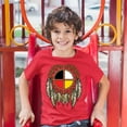 thumbnail image 3 of Tee Hunt The Medicine Wheel Dreamcatcher Youth T-Shirt Native American Symbol Kids, Red, X-Large, 3 of 5