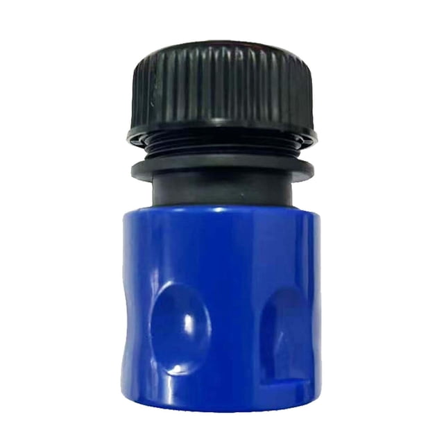 Conector rápido de manguera de jardín de 1/2 pulgada, adaptador de manguera de agua multiusos resistente para azul y negro