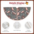thumbnail image 3 of Sikiie Hedgehogs and Flowers1 Nativity Christmas Tree Skirt, Jesus Christian Winter Holiday Tree Mat Decoration(30-48IN)48", 3 of 6