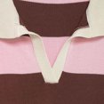 thumbnail image 7 of Sheghy Cardigan Sweaters for Women Trendy Collared Striped Sweater Long Sleeve Casual Fashion Knit Pullover Pink S, 7 of 7