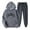 Dark Gray, variant on Sweatsuits for Women Two Piece Hoodie Long Sleeve Pullover and Baggy Sweatpants Lounge Fall Sets Vacation Outfits
