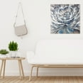 thumbnail image 2 of Fleurs Grises et Bleues - Toile 24"x24 Pouces - Impression à la Demande, 2 of 5