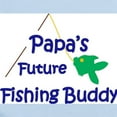 thumbnail image 2 of CafePress - Papa's Future Fishing Buddy Body Suit - Long Sleeve Cotton Baby Bodysuit, 2 of 4