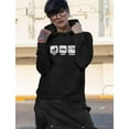 thumbnail image 2 of TeeStars - Eat Sleep Anime Cool Women Hoodie XX-Large Black, 2 of 6