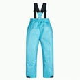 thumbnail image 5 of HCNTES Kids Waterproof Snow Bib Overalls Toddler Adjustable Shoulder Straps Comfortable Winter Ski Wear(A-Light Blue,8-10 Years), 5 of 9