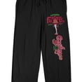 thumbnail image 2 of A Christmas Story Leg Lamp Logo Men's Black Sleep Pajama Pants-M, 2 of 5
