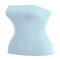 thumbnail image 1 of CHUANK Women‘s 2-Pack Basic Solid Stretchy Cotton Long Bandeau Tube Top, 1 of 5