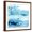 Brown Frame, variant on Art.com Blue Currents IV Art Print by Ethan Harper, 16" x 16"