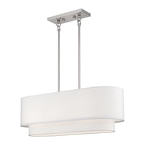 Livex Lighting - Manorwood - 3 Light Medium Linear Chandelier-19.5 Inches Tall