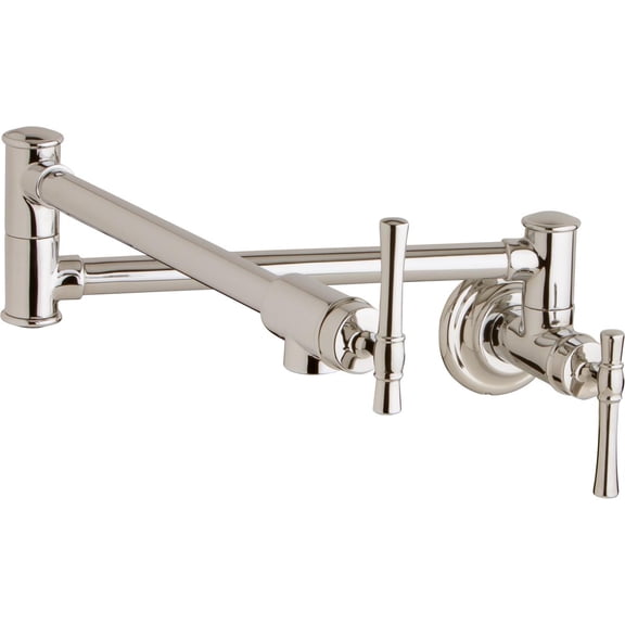 Wall Pot Filler Faucet Polished Nickel