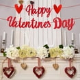 thumbnail image 5 of Happy Valentine's Day Party Decorations with Red and White Latex Balloons Set and Red Paper Banner for Your Romantic Valentine's Night, 5 of 5