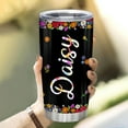 thumbnail image 4 of Personalized Sugar Skull Tumbler Gifts for Skull Lovers - Goth Tumbler - Skull Gothic Birthday Gifts for Girls Women - Motivational Skull Tumbler - Custom Name 20oz Stainless Steel Tumbler, 4 of 7