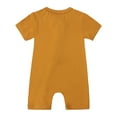 thumbnail image 2 of Emy Dola Baby Boys Girls Bamboo Viscose Pajamas 2 Way Zipper Short Sleeve Romper Jumpsuit Solid Sleeper and Play 3-24 Months, 2 of 4