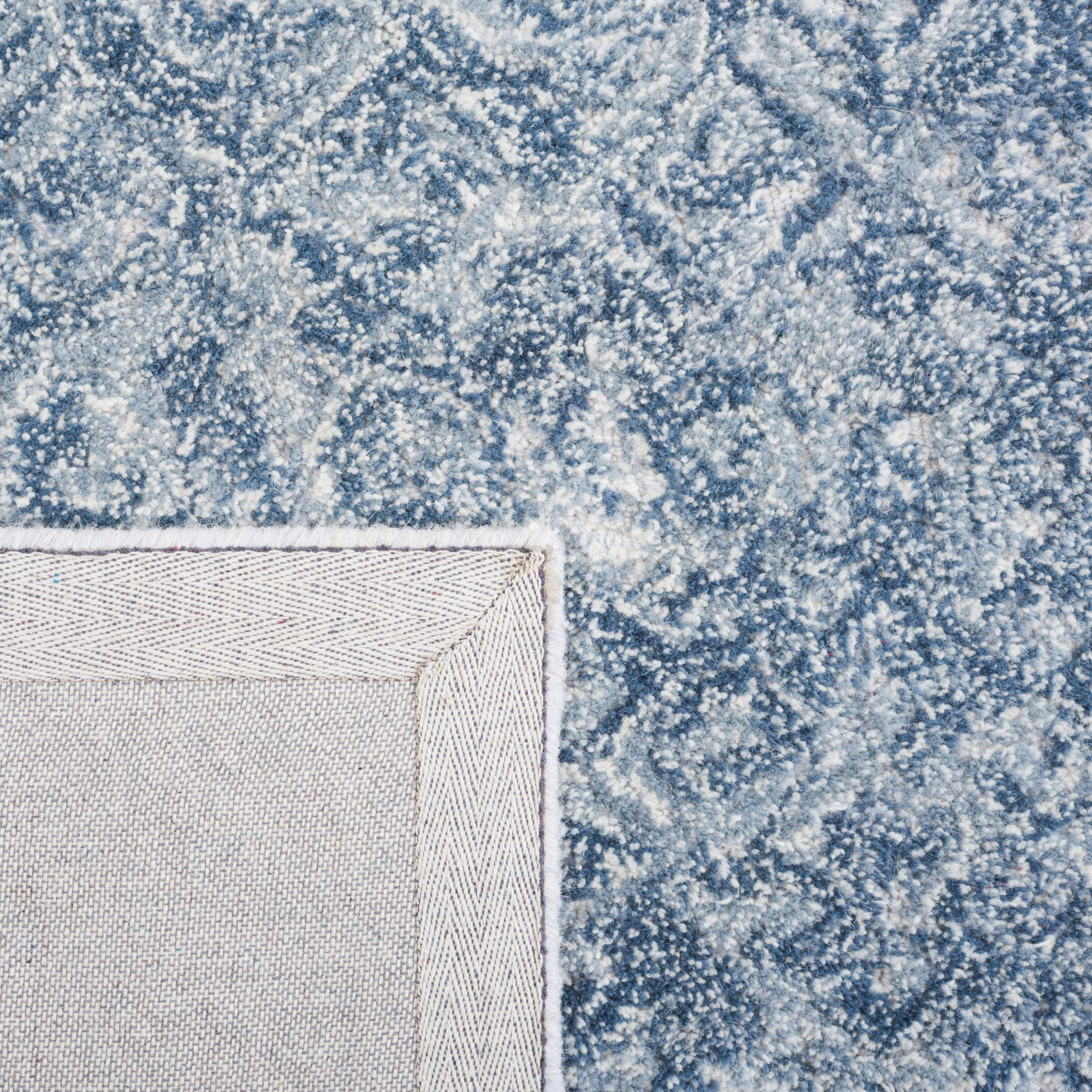 SAFAVIEH Marquee Lalit Diamond Area Rug, Blue/Grey, 6' x 6' Square