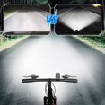 thumbnail image 3 of LED Waterproof Rechargeable Bike Headlight with Clip, Tumgenn Wide-Angle Bicycle Floodlight, 4 Light Modes Front Headlight and Back Taillight, Set for Road Mountain Cycling, 3 of 7