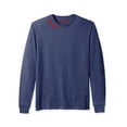 thumbnail image 2 of Daxton Premium Delaware Men Long Sleeves T Shirt Ultra Soft Medium Weight Cotton, HthNavy Tee Red Letters Small, 2 of 3