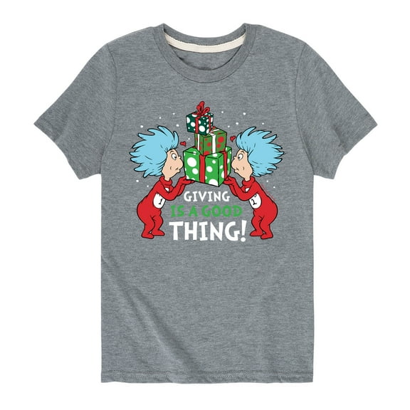 Cat in the Hat - Giving Is A Good Thing - Toddler And Youth Short Sleeve Graphic T-Shirt