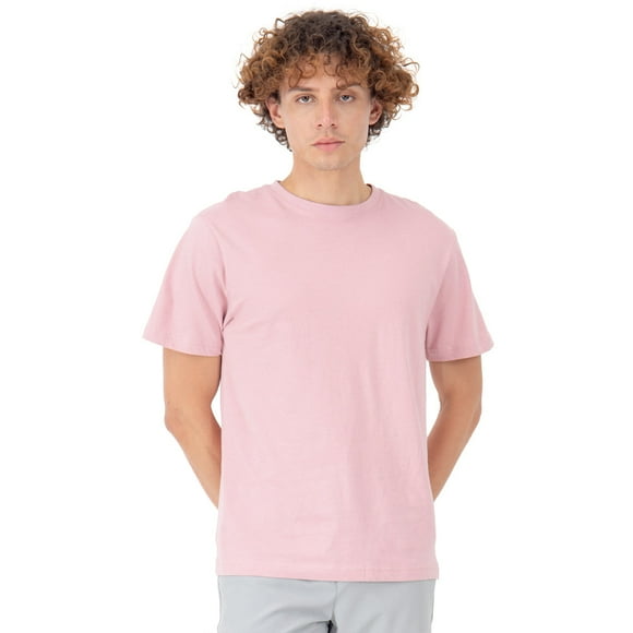 Playera Para Hombre Manga Corta Slim Fit Básica Quarry Color Rosa