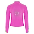 thumbnail image 4 of Alvivi Kids Girls Athletic Sport Jacket Long Sleeve Zipper Figure Ice Skating Coat Top Gymnastic Outerwear Hot Pink 10, 4 of 7