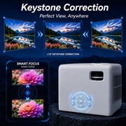 Groview Native 1080P Mini Projector, Support 4K Projector with 5G WiFi and Bluetooth, 300 ANSI Movie Projector Compatible with HDMI/USB/PC/AV, 300 Display Full HD Home Theater, Outdoor & Indoor Use