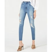 Kendall + Kylie Women's Ripped Ankle Jeans Blue Size 25