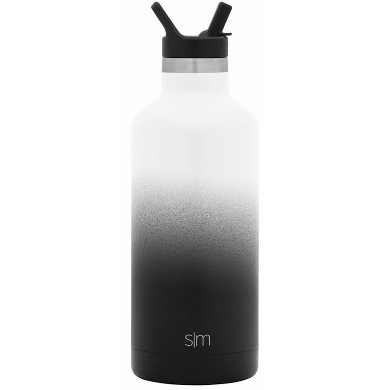 Simple Modern 32 oz. Ascent Water Bottle with Straw Lid - Stainless Steel  Hydro Thermos Tumbler - Double Wall Vacuum Insulated Reusable Metal  Leakproof - Riptide 