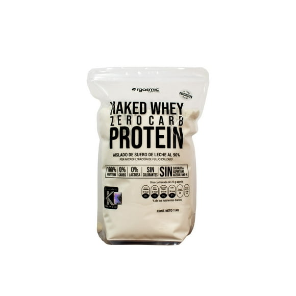 NAKED WHEY ZERO CARB PROTEIN ORGASMIC 1 KG ORGASMIC SUPERFOODS 100% PROTEINA , 0% CARB , 0% LACTOSA
