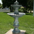thumbnail image 4 of Sunnydaze Nouveau Traditional Dark Green Polyresin 2-Tiered Outdoor Water Fountain, 4 of 8