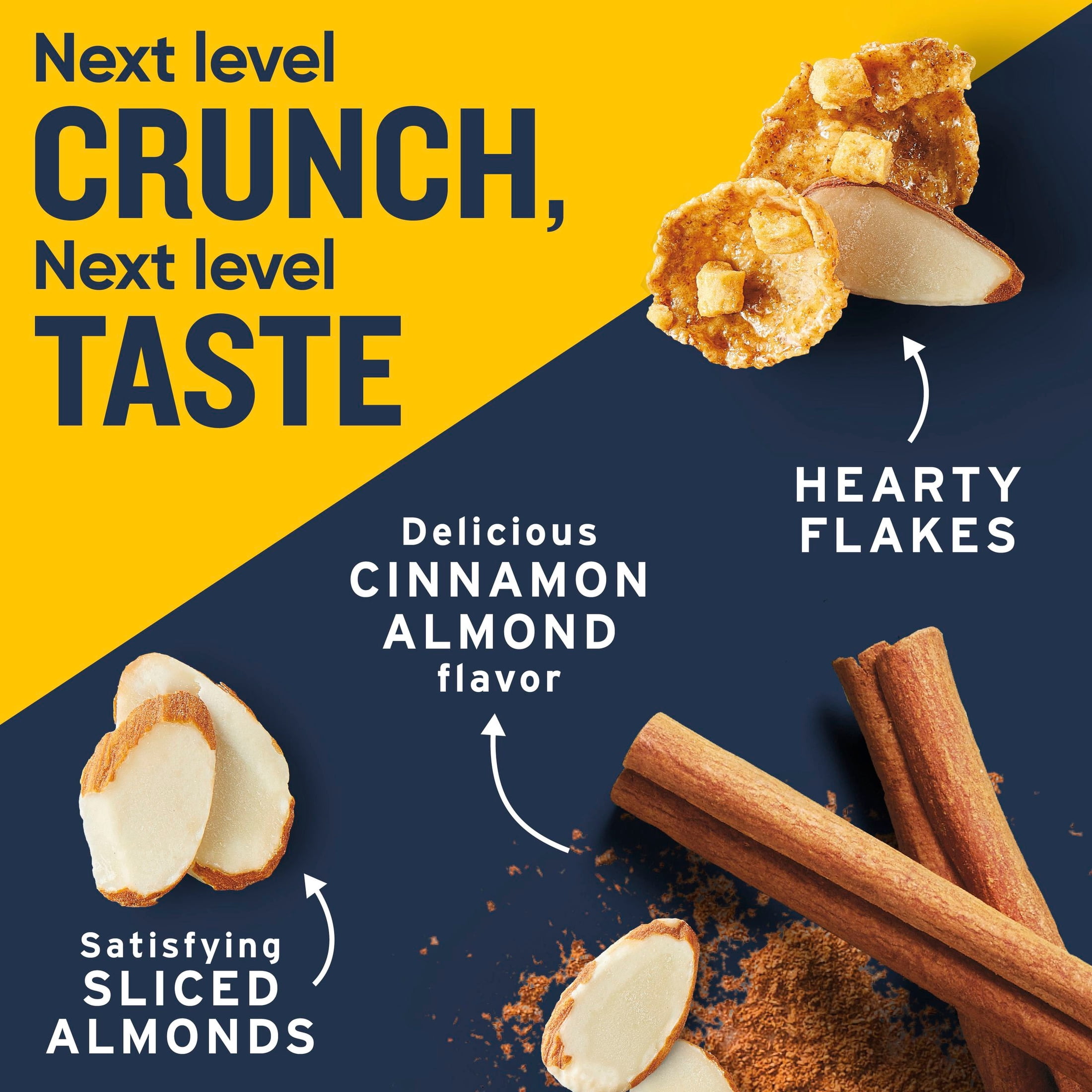 Ratio Protein Fiber Cinnamon Almond Cereal, 20g Protein, 15.4 oz