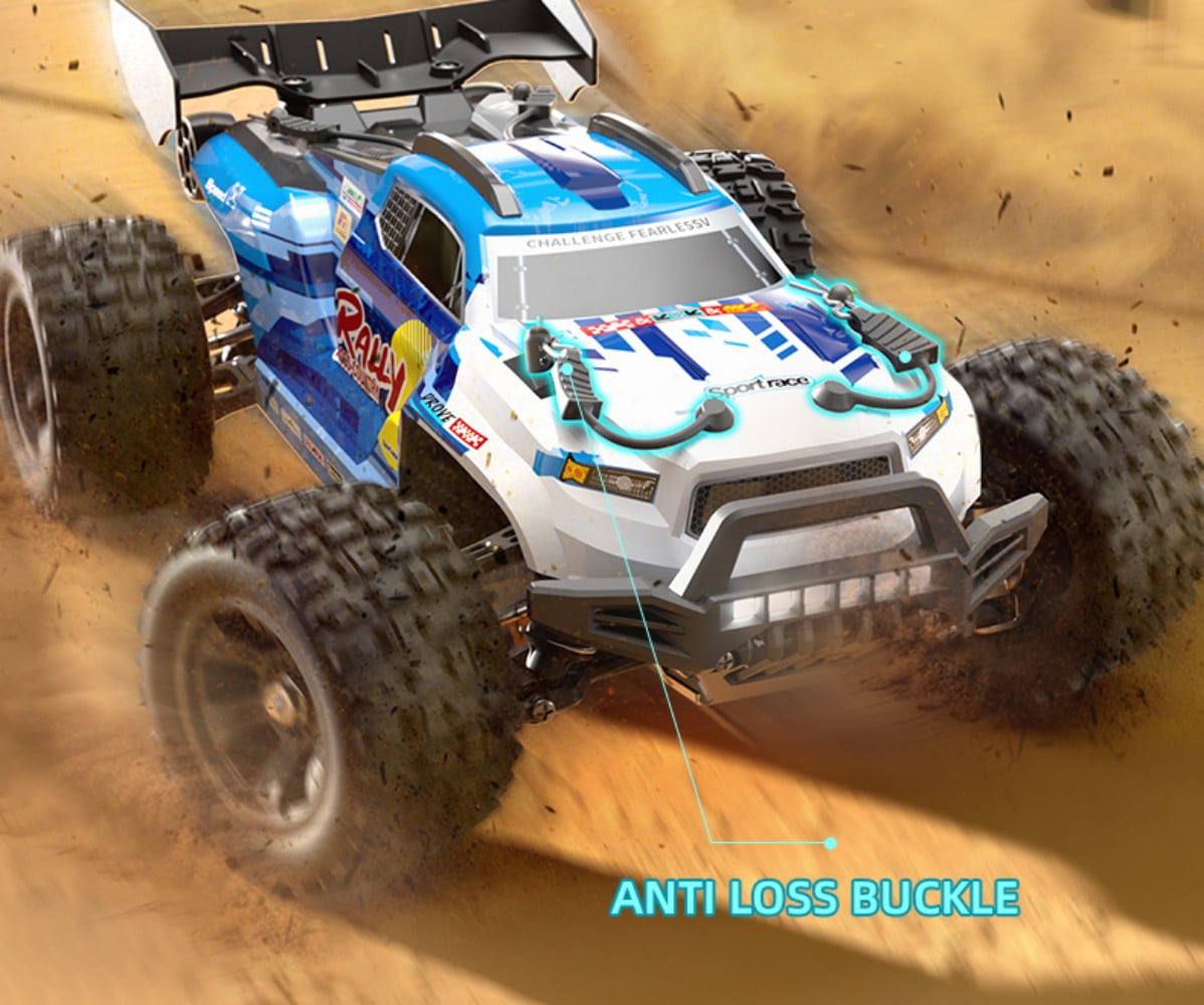 1/14 Scale RC Drift Car, 2.4GHz Brushless Remote Control Off-Road Truck with Full-Proportional Control, Double Wishbone Suspension, Shock Absorbers, 4WD All-Terrain RC Truck Model Toy Gift for Adults