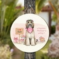 thumbnail image 4 of Happy Mother's Day Afghan Hound Love Dog Mom Heart Flower Round Wood Sign Dog Lover Hanging Wall Home Decor - 12004, 4 of 5