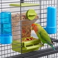 thumbnail image 6 of Bird Feeder Hanging Cage Food Container with Husk Separation and Mess Reducing Design for Small Birds, 6 of 6