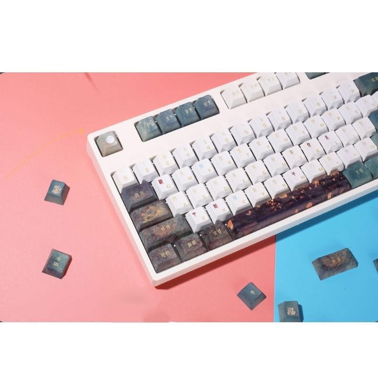 108Keys Tradition Ancient Style Keycap Cherry Profile PBT Dye Subbed Keycaps for Switches Mechanical Keyboards