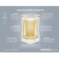 thumbnail image 3 of Teabloom Milano Petite Insulated Glass Teacups, 3 of 4