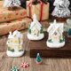 thumbnail image 5 of 3 Casitas Navideñas: Casitas de Pueblo Navideño con Luz - Decoración de Mesa para el Hogar - Regalos Navideños para Adornos de Construcción de Micro Paisajes, 5 of 7