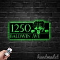 thumbnail image 3 of Handmadetneonsign Rottweiler House Number, Rottweiler Dog Home Address Metal, Pet House Address Sign 67602, 3 of 4