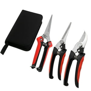 FlyFlise 3 PCS Pruning Shears for Gardening Tree Trimming Hand Pruner Manual Garden Secateurs Branch Cutter Stainless Steel