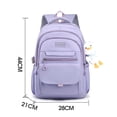 thumbnail image 3 of Mochila Mujer Bolso Mochila Mujer Moda Mochilas Escolares Impermeable con Colgante para Deportes (Morado), 3 of 5