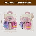 thumbnail image 4 of URSOFINE Color Block Drawstring Backpack Lightweight Large Capacity Casual Daypack, 4 of 8