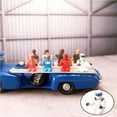 thumbnail image 4 of Miniatura 1:64 pintadas Moda Conductor Street Railway Modelo DIY Kits de construcción Decoración Foto Prop Juguete Coleccionables Blanco Racer Hugo escena personas figura, 4 of 10