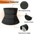 thumbnail image 3 of QRIC Women Waist Trainer Belt With Triple Straps Hook Closure Tummy Control Shapewear Waist Cincher Sauna Sweat Girdle for Women Weight Loss, 3 of 7