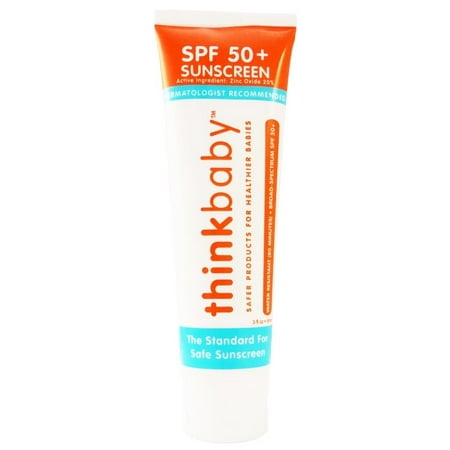 Thinkbaby Sunscreen, SPF 50, 3 Oz (Best Organic Sunscreen For Toddlers)