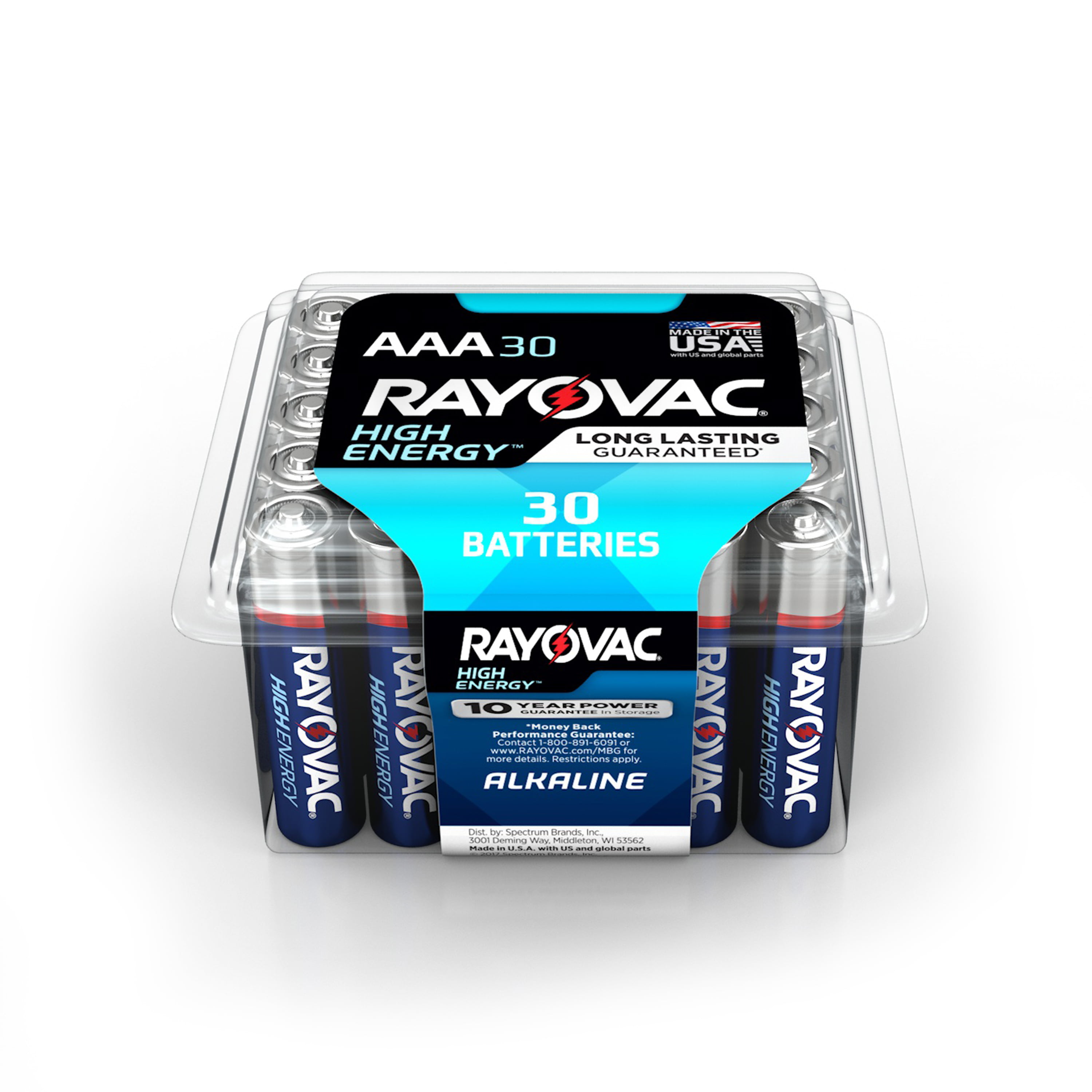 Rayovac High Energy Alkaline Aaa Batteries 30 Count