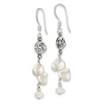 thumbnail image 2 of FB Jewels Sterling Silver FWC Keshi Pearl & Moonstone Fancy Shep. Hook Earrings, 2 of 2
