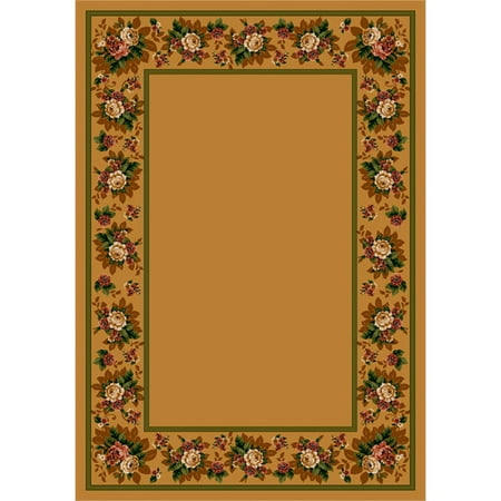 Milliken Design Center Maize Floral Lace Area Rug